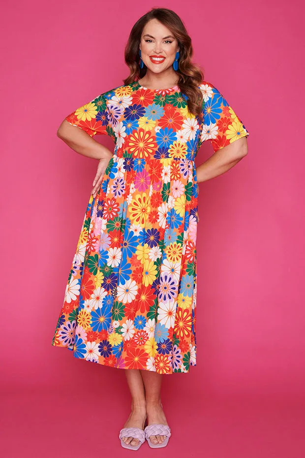 Superstar Hippy Floral Dress*