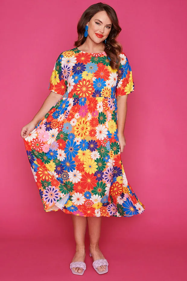 Superstar Hippy Floral Dress*