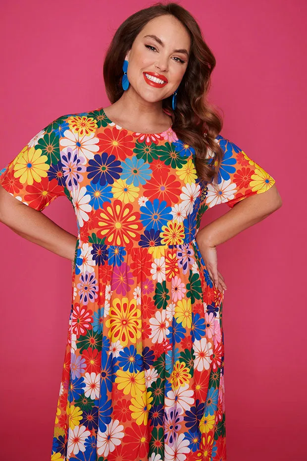 Superstar Hippy Floral Dress*