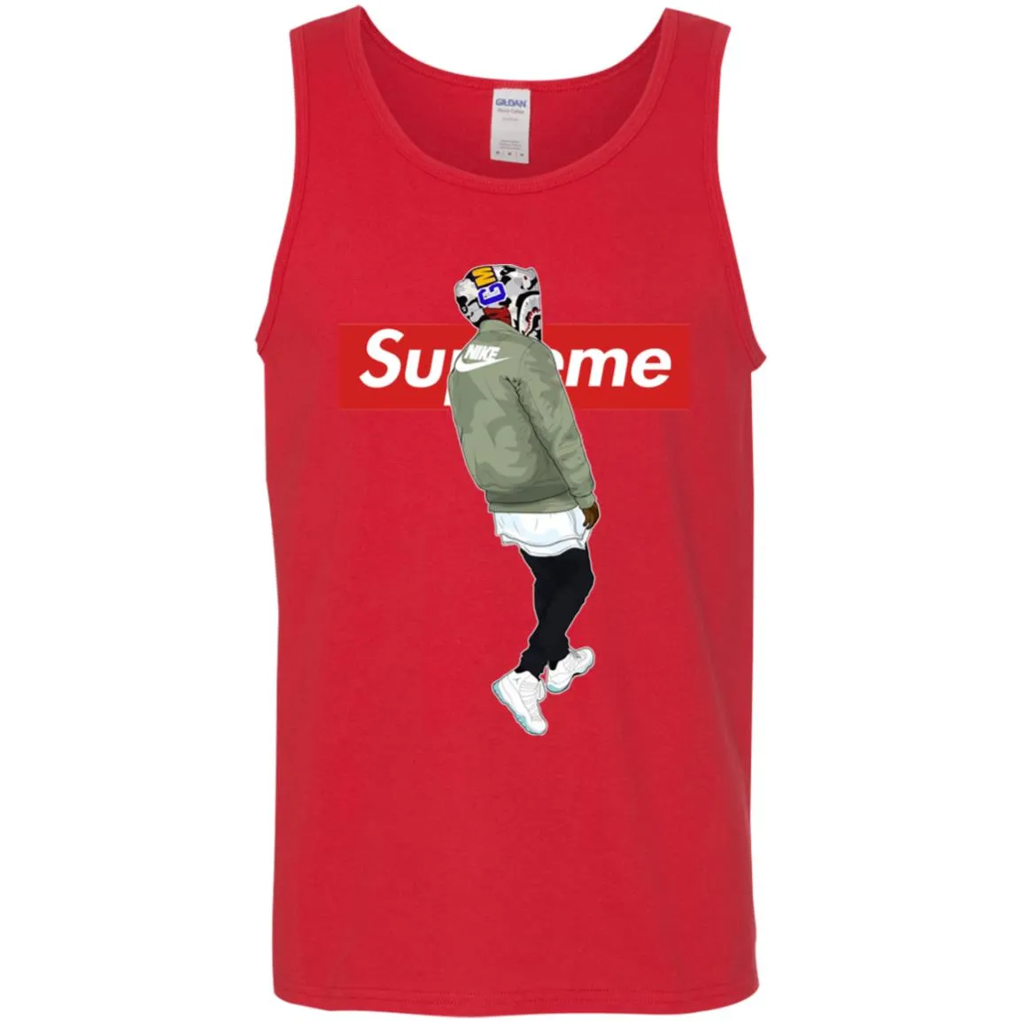 Supre Me Nike Top Fashion T-shirt Men Cotton Tank