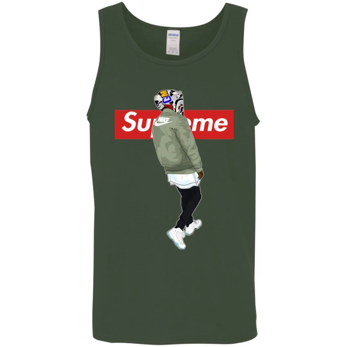 Supre Me Nike Top Fashion T-shirt Men Cotton Tank