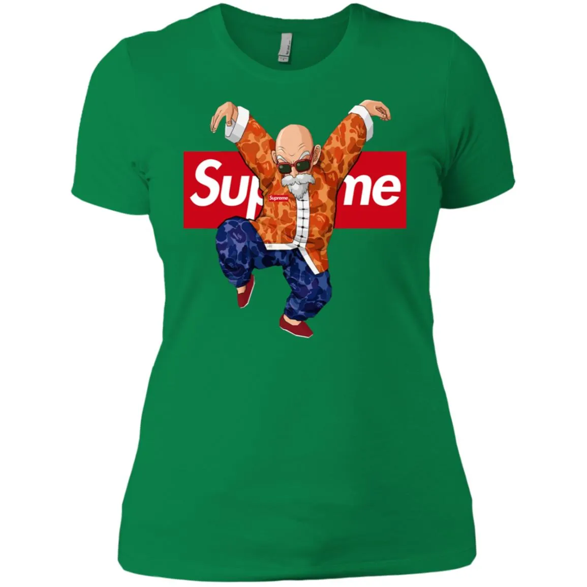 Supreme Kame Turtle Dragon Ball T-shirt Women Cotton T-Shirt