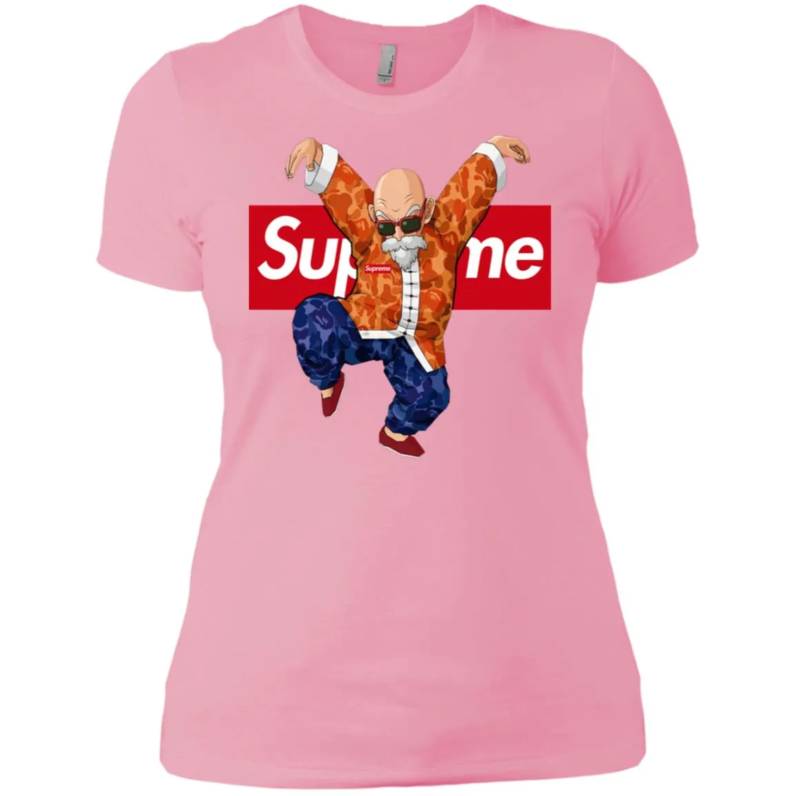 Supreme Kame Turtle Dragon Ball T-shirt Women Cotton T-Shirt