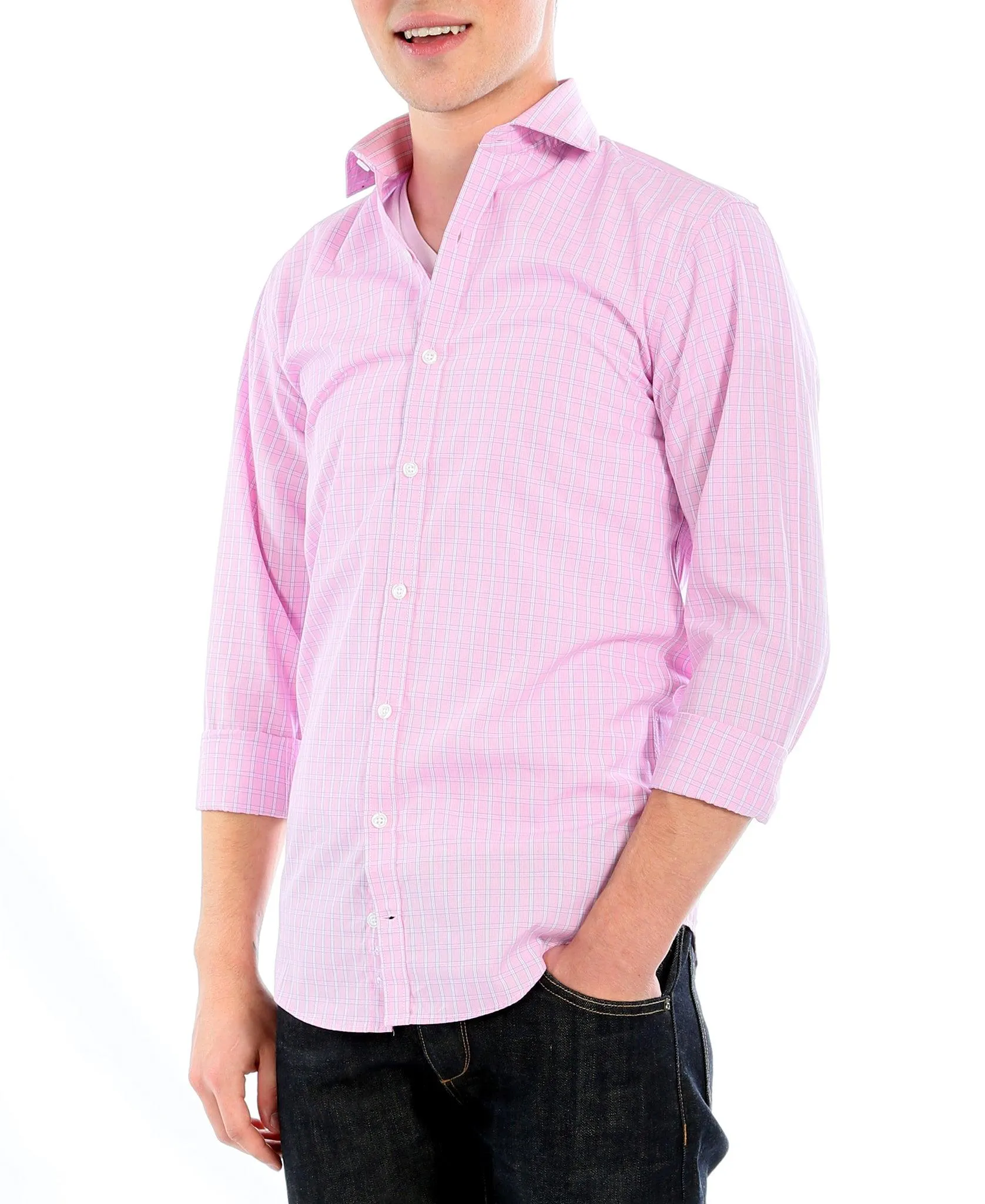 The Henley Slim Fit Cotton Dress Shirt