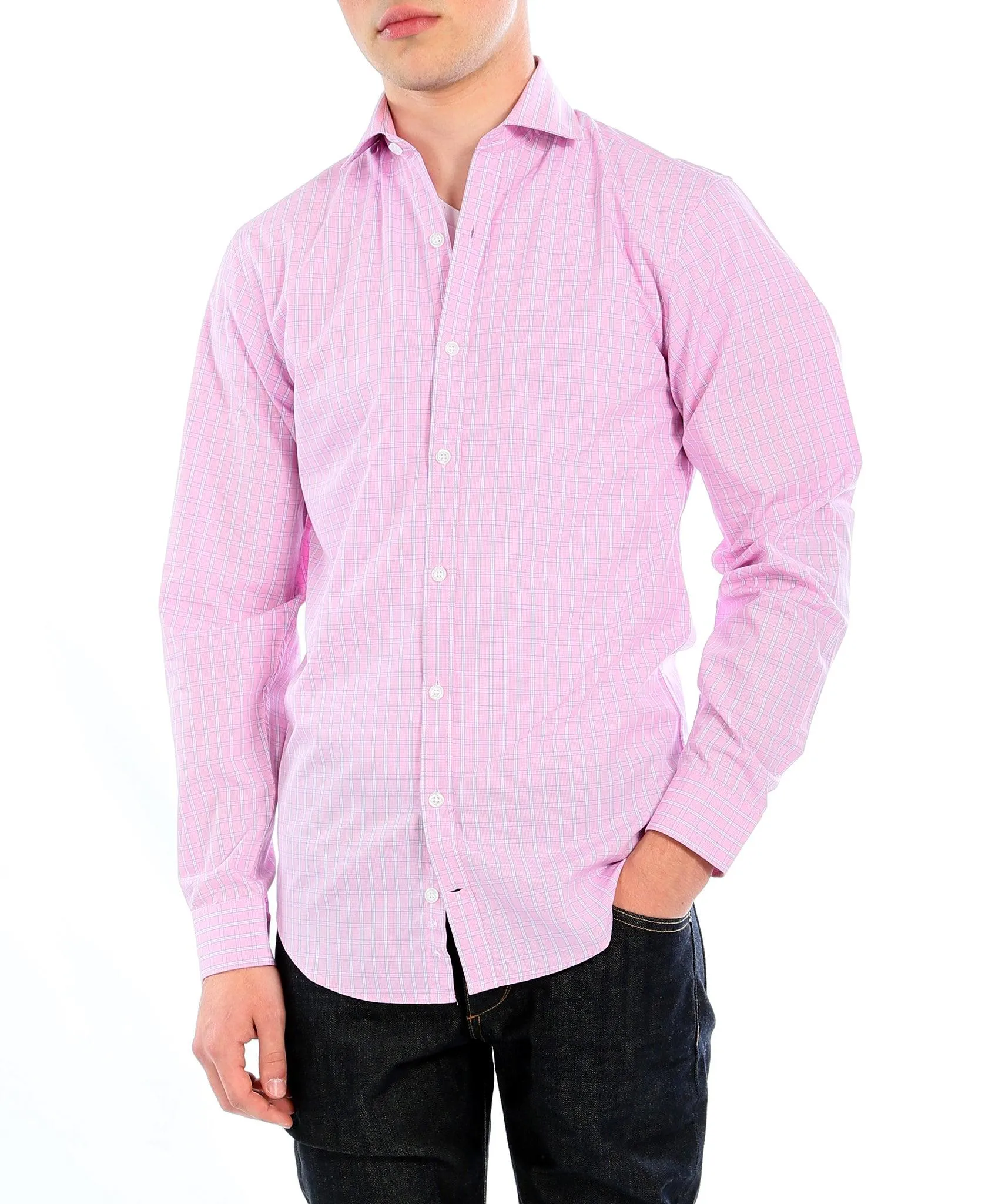 The Henley Slim Fit Cotton Dress Shirt