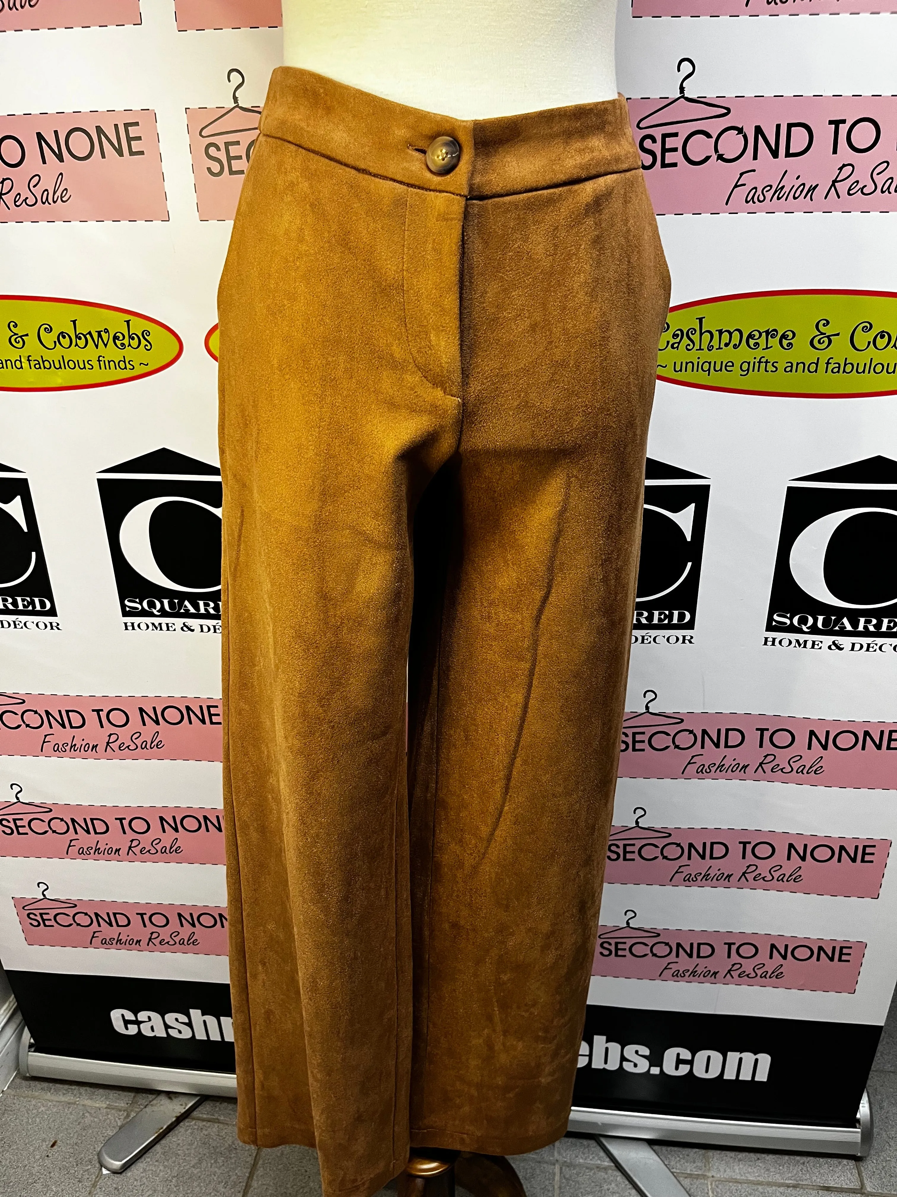 Ultra-Suede Fly-Front Pants (2 Colors)