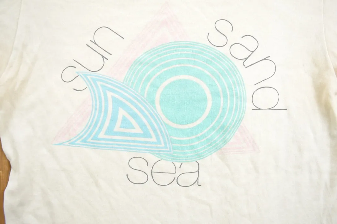 Vintage 1990s 'Sun, Sand, Sea' Souvenir T Shirt