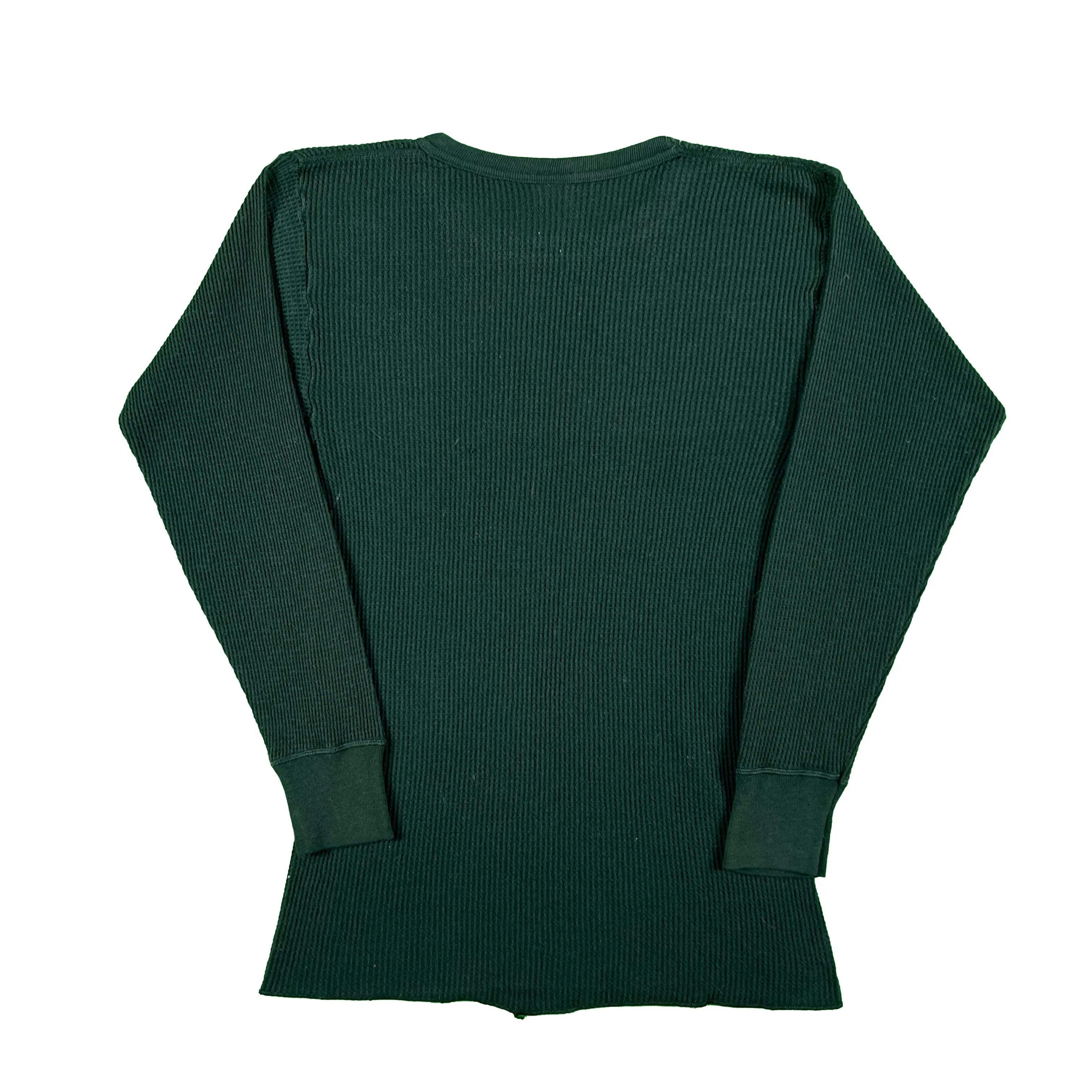 Vintage Forest Green Waffle Knit Thermal- SELECT SHIRT