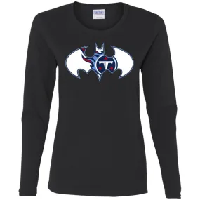 We Are The Tennessee Titans Batman Nfl Mashup Women Long Sleeve Shirt