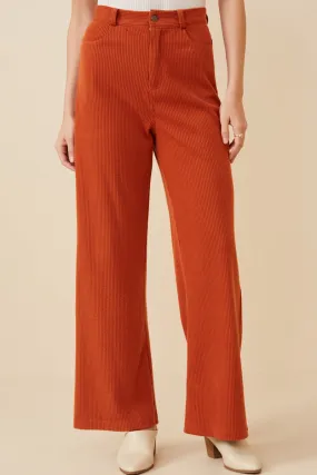 Womens Corduroy Straight Leg Pants