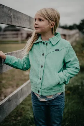 Wrangler Girls Corduroy Mint Jacket (One XS Only)