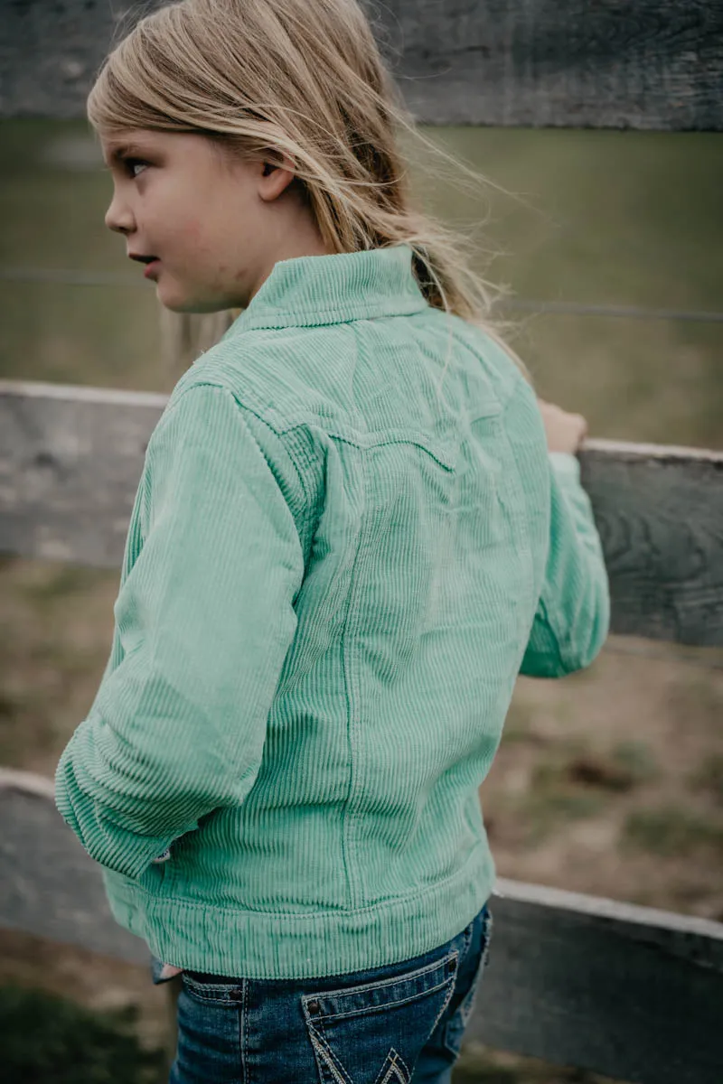 Wrangler Girls Corduroy Mint Jacket (One XS Only)