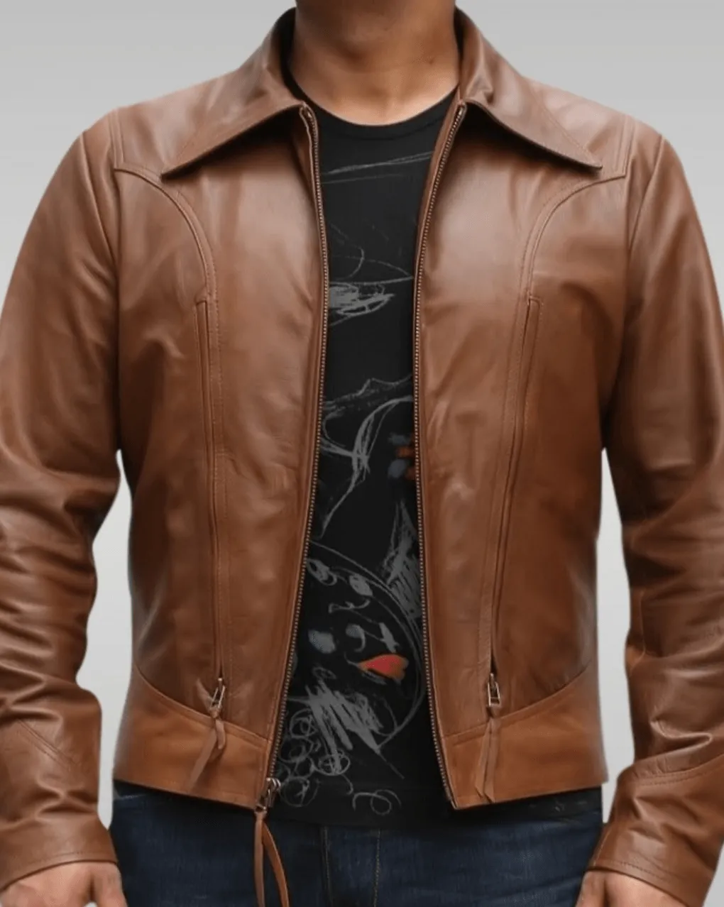 X-Man Days of Future Past Brown Leather Jacket